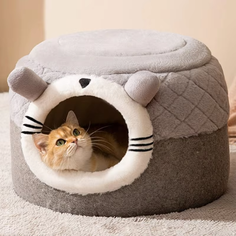 Mengqu Tree Hole Cat Nest Closed Stool Modeling Cat House Dog Nest Halloween Funny Pet Nest