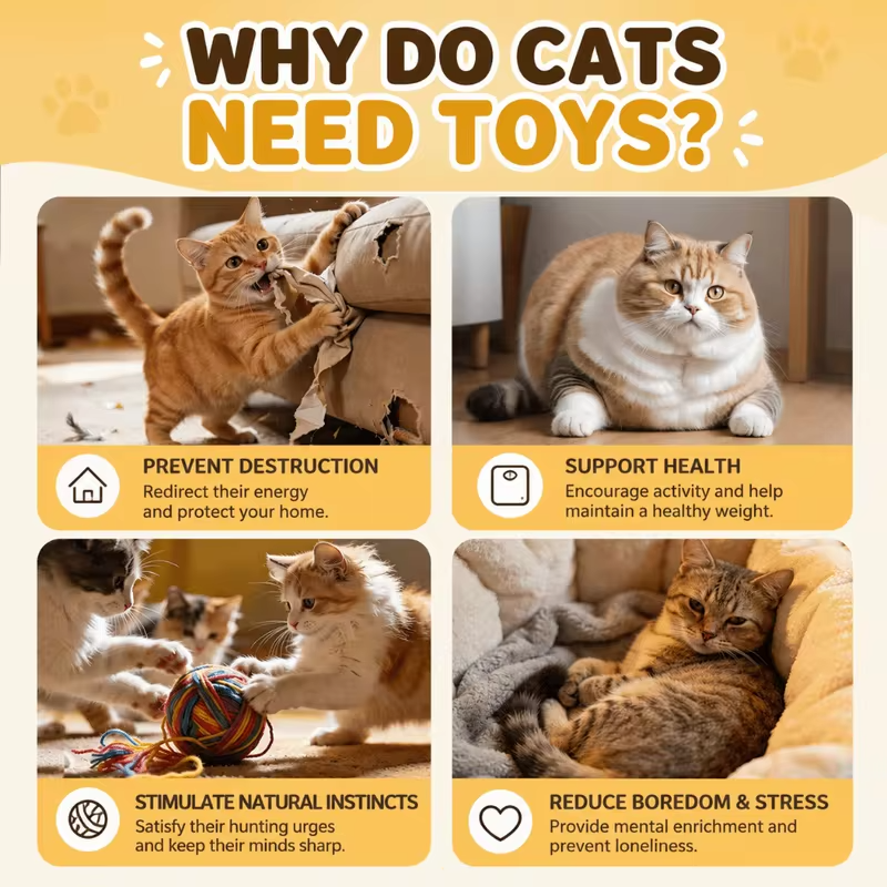 Fully Automatic Giraffe Cat Teaser Machine Automatically Tightens Throws Ropes Electric Cat Teaser Rechargeable Self-adhesive