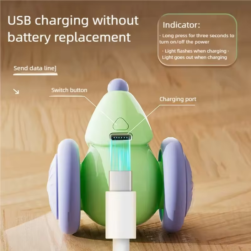 Electric Mouse Car Interactive Cat Toy Automatic Teaser Rechargeable Intelligent Obstacle Avoidance Kitten Pet Toys