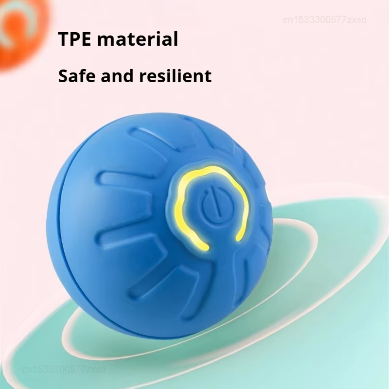 Smart Interactive Cat Toy Automatic Rolling Bouncing Ball USB Rechargeable Electric Pet Toy Indoor Exercise Play Gift